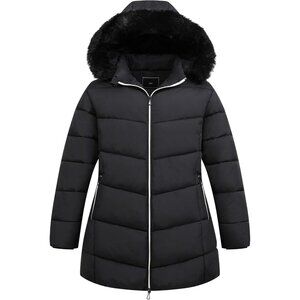 Women's Plus Size Winter Windproof Warm Down Coats Waterproof Thicken Hooded Fas